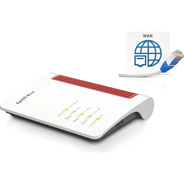 AVM Fritz!Box 4050 Wi-Fi 6 Mesh Router, bis zu 2.400 MBit/s (5 GHz) & 600 MBit/s (2,4 GHz), 3 x Gigabit-LAN, DECT-Basis, USB 2.0 (deutschsprachige Version) – Bild 2