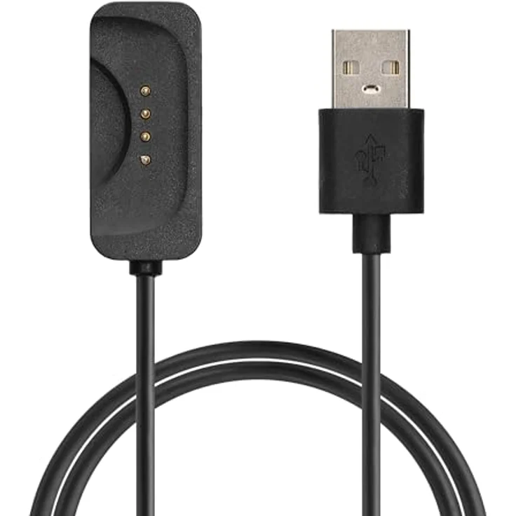 kwmobile USB Kabel Charger für OnePlus Watch 2 / Watch 3, schnelles Aufladekabel in Schwarz, ideal als Zweitkabel, 100 cm Länge – Bild 8