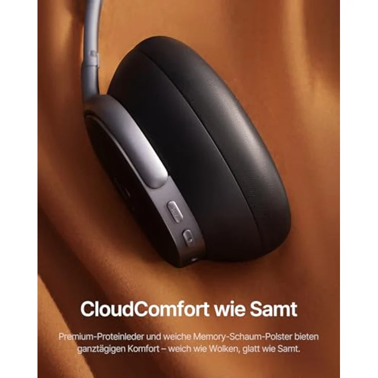 Baseus Inspire XH1, Over-Ear Kopfhörer mit Noise Cancelling -48 dB, Bose Sound, Cloud-Komfort, Dolby Audio, 100 Std. Spielzeit, Bluetooth 6.1, Schwarz – Bild 5