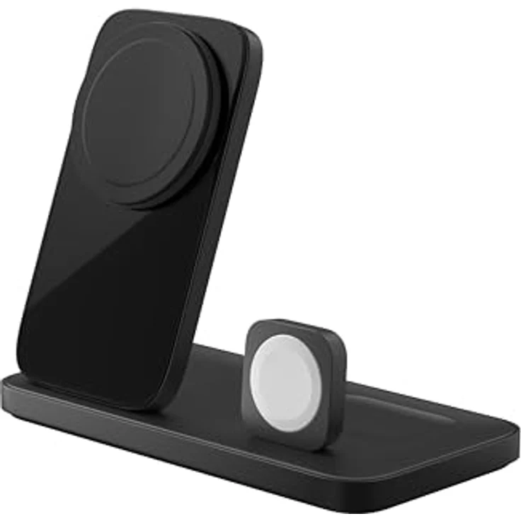 NOMAD Stand One Max V4 MagSafe Qi2.2 Ladegerät 25 W, 3-in-1 Wireless Charger für iPhone, Apple Watch & AirPods (Carbide) – Bild 2