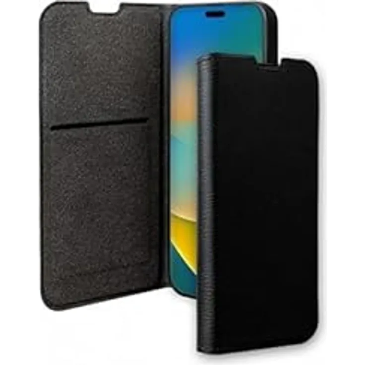 Bigben Connected Folio Wallet iPhone 15 Pro schwarz – 65% recycelter Kunststoff GRS Bigben zertifiziert