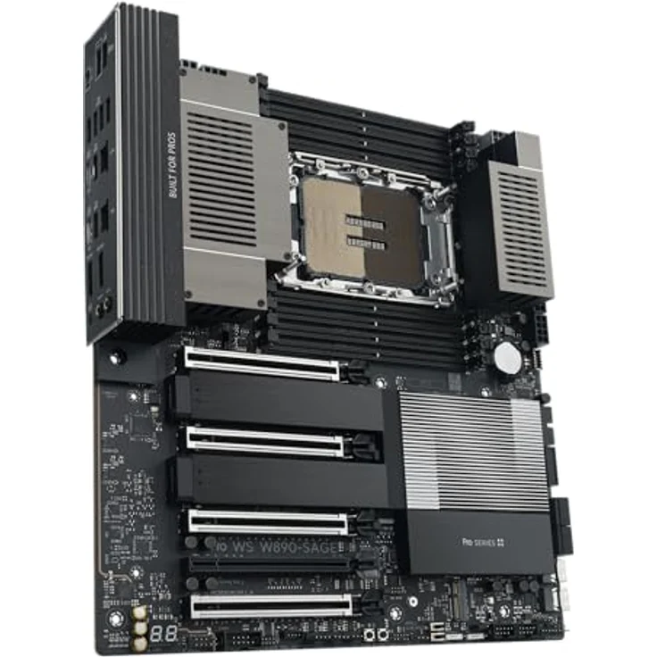 ASUS PRO WS W890-SAGE, Intel LGA4710-2 EEB Workstation-Mainboard mit 4 PCIe 5.0 x16-Steckplätzen, Multi-GPU-Unterstützung und Dual 10Gb LAN – Bild 3
