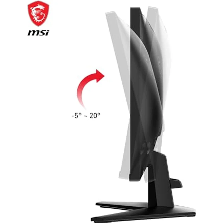 MSI G255F, 24,5-Zoll FHD Gaming-Monitor mit Rapid IPS-Panel, 180 Hz, 1 ms Reaktionszeit, 99% sRGB, Adaptive-Sync, DP 1.2a, HDMI 2.0b CEC – Bild 5