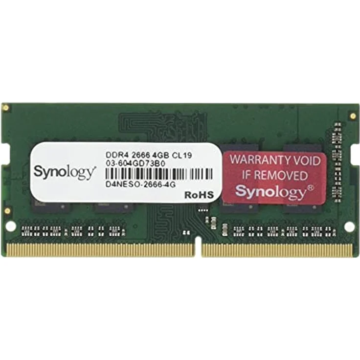 Synology DDR4-2666 Non-ECC unbuffered SO-DIMM 260pin 1.2V, D4NESO-2666-4G (unbuffered SO-DIMM 260pin 1.2V) - Preisvergleich – Bild 2