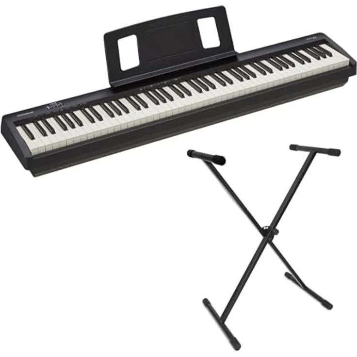 Roland FP-10, Digital Piano in Schwarz mit 88 Tasten, SuperNATURAL Klangerzeugung und Keyboardständer