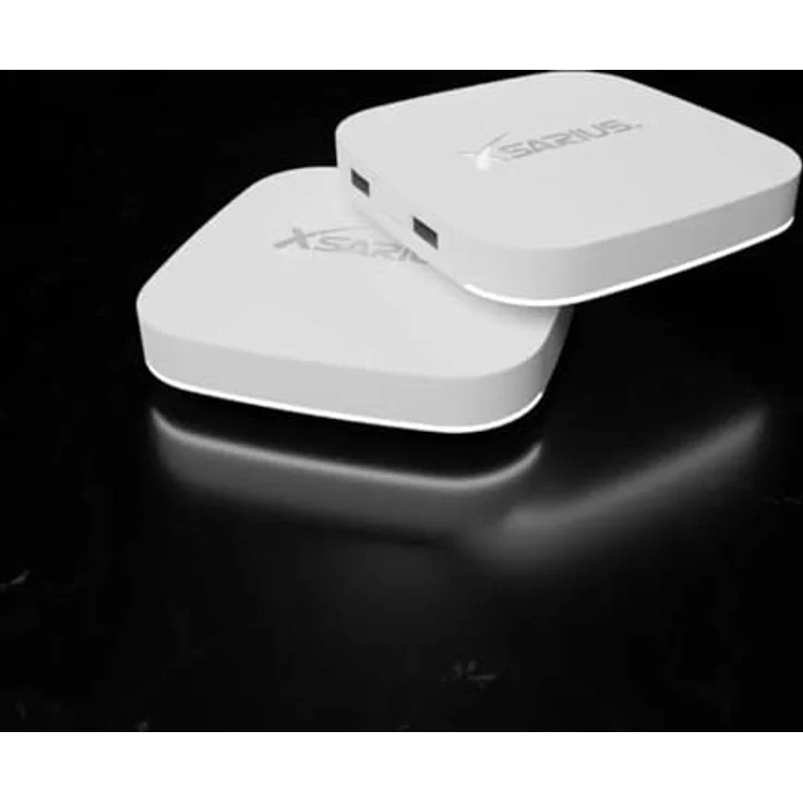 Xsarius Avant 3+ Ultra White 4K Android 11 TV Box, Gigabit LAN, Bluetooth 5.2, WLAN WiFi 6, 2in1 Bluetooth Fernbedienung, LIVETV App, H.265, HDR10+, 4GB, 32GB, SD-Karten-Slot + HM-SAT HDMI Kabel – Bild 2