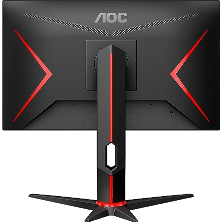 AOC Gaming Q24G2A - 24 Zoll QHD Monitor, 165 Hz, 1 ms MPRT, FreeSync Premium, G-Sync comp, (2560x1440, HDMI, DisplayPort) schwarz/rot – Bild 4