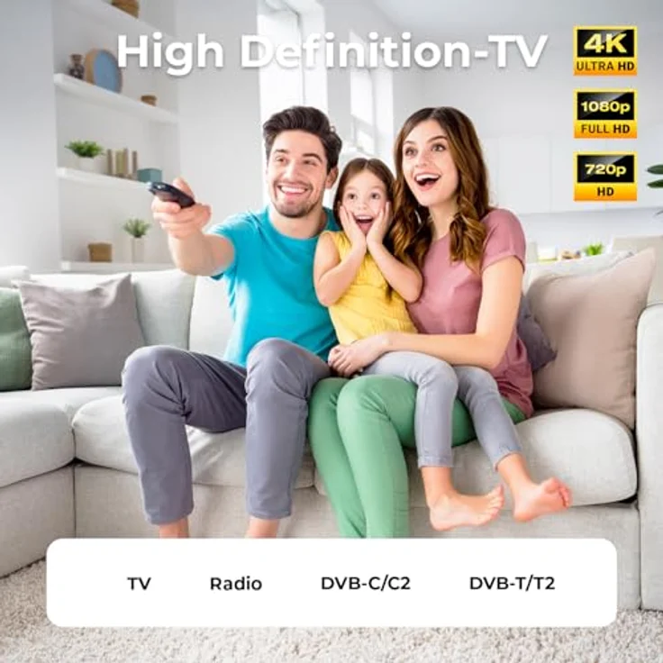 deleyCON HQ 20m SAT Koaxial Kabel 130dB - 4-fach geschirmt für DVB-S - S2 DVB-T und DVB-C - Stahl/Kupfer Innenleiter - 4K 1080p FULL HD HDTV - inkl. 10x vergoldete F-Stecker – Bild 6
