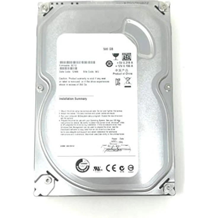 tempo di saldi Interne Festplatte 3,5 Zoll 500 GB für Computer Sata Buffer 16 Mb Pc 7200 RPM – Bild 1