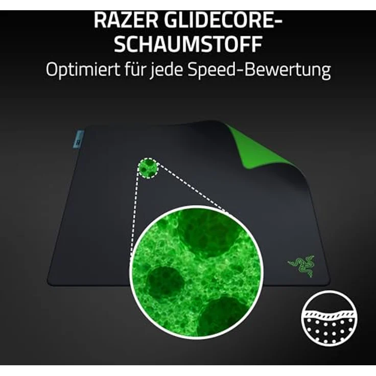 Razer Gigantus V2 Pro Kontrolle, Gaming Mauspad mit Stoffoberfläche und Razer GlideCore™-Schaumstoff, optimiert für optische Sensoren – Bild 3