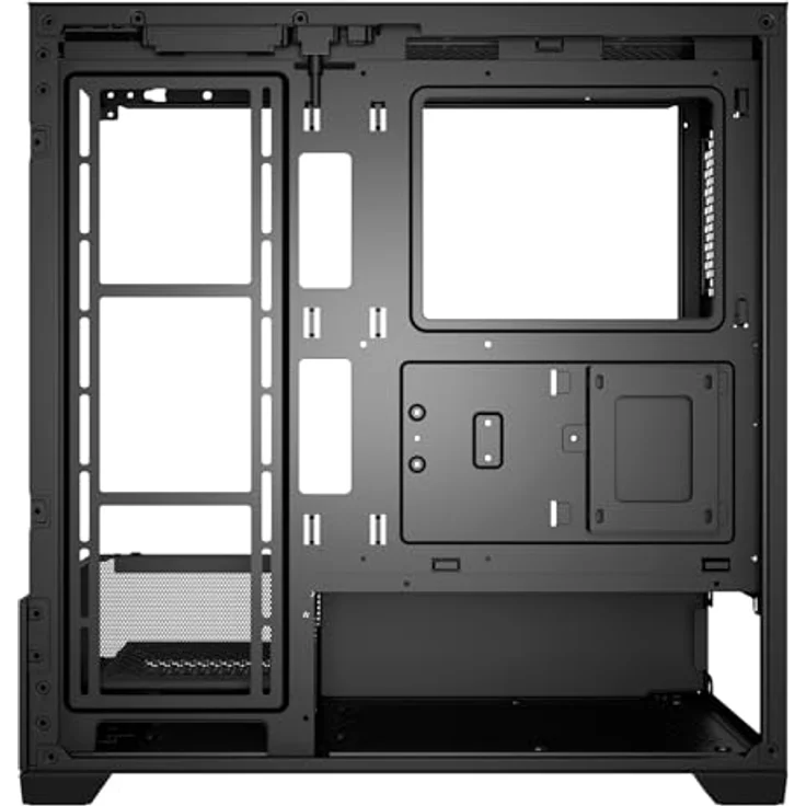 Unykach ATX REVELAT, schwarzes PC-Gehäuse mit Platz für Grafikkarten bis 425 mm und Flüssigkeitskühlung bis 360 mm – Bild 3
