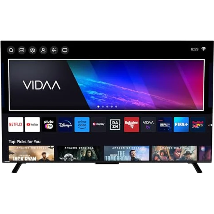 Toshiba 65QV2363DAW 65 Zoll QLED Fernseher/VIDAA Smart TV (4K UHD, HDR Dolby Vision, Triple-Tuner, Dolby Audio) [2024] – Bild 1