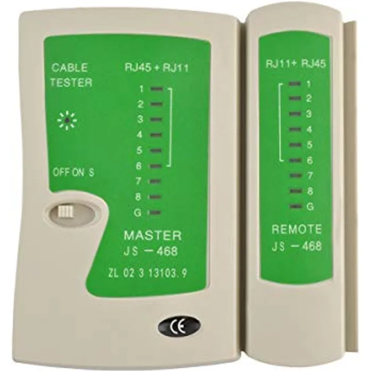 LogiLink Kabeltester RJ11, RJ12, RJ45 mit Remote Einheit