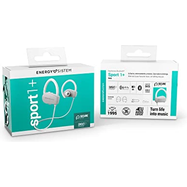 Energy Sistem Earphones Bluetooth Sport 1+ Grau In-Ear Ohrhörer Sport-Kopfhörer (Bluetooth 5.1, Sprachsteuerung, Secure-Fit-Befestigungssystem, Schweißfest), Grau – Bild 5
