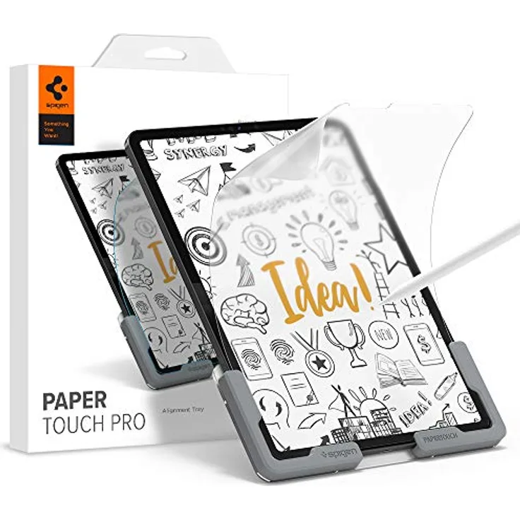 Spigen PaperTouch Pro Schutzfolie kompatibel mit iPad Pro 11 Zoll M2 (2022), iPad Pro 11 Zoll (2021/2020/2018), iPad Air 5 10.9 Zoll (2022), iPad Air 4 (2020), Papier Textur, Matt, Installationshilfe - Preisvergleich