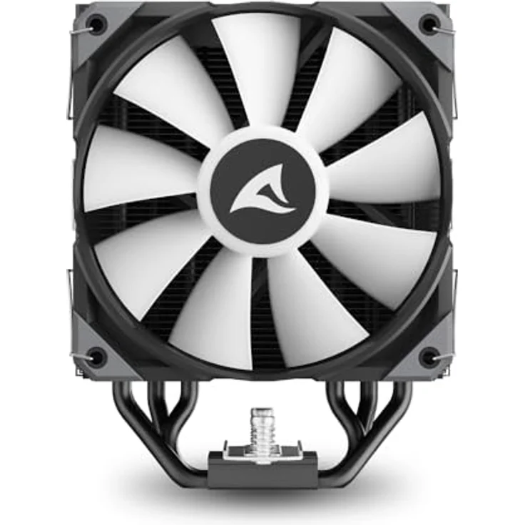 Sharkoon A50 RGB Black Air Cooler, CPU Kühler mit 230W TDP und variabler Lüftergeschwindigkeit, Schwarz – Bild 6