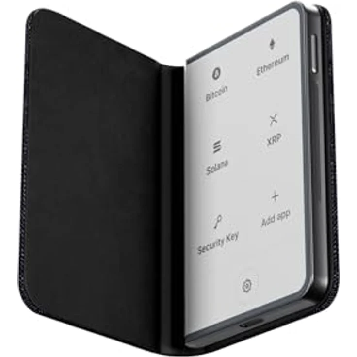 Ledger STAX Magnet Shell - Schutz für Krypto-Wallets mit Touchscreen (Business Charcoal) - Magnetische Shell aus langlebigem Nylon - Mikrofaser-Rückenschutz - Verschiedene Farben erhältlich – Bild 2