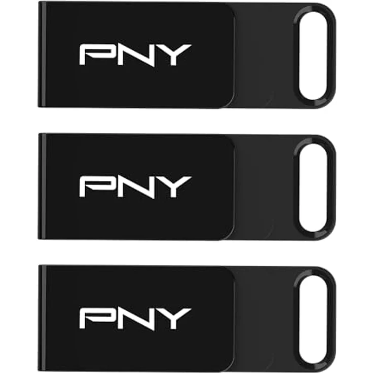 PNY ELITE TYPE-C USB 3.2 128GB X3, USB Stick mit bis zu 120 MB/s, schwarz – Bild 4