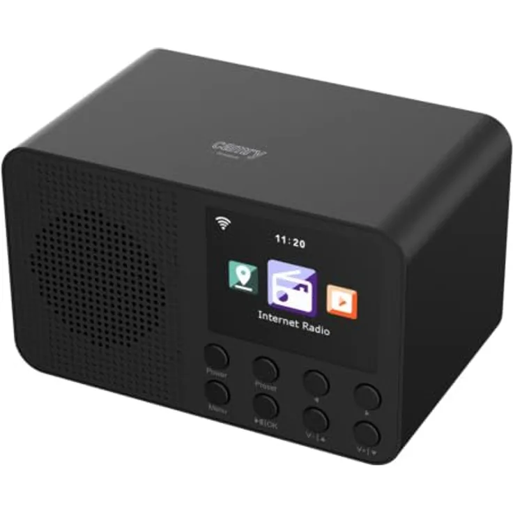 Camry CR 1918, Tragbares Internet-Radio mit Bluetooth und WLAN, transparent, EU Plug 220V