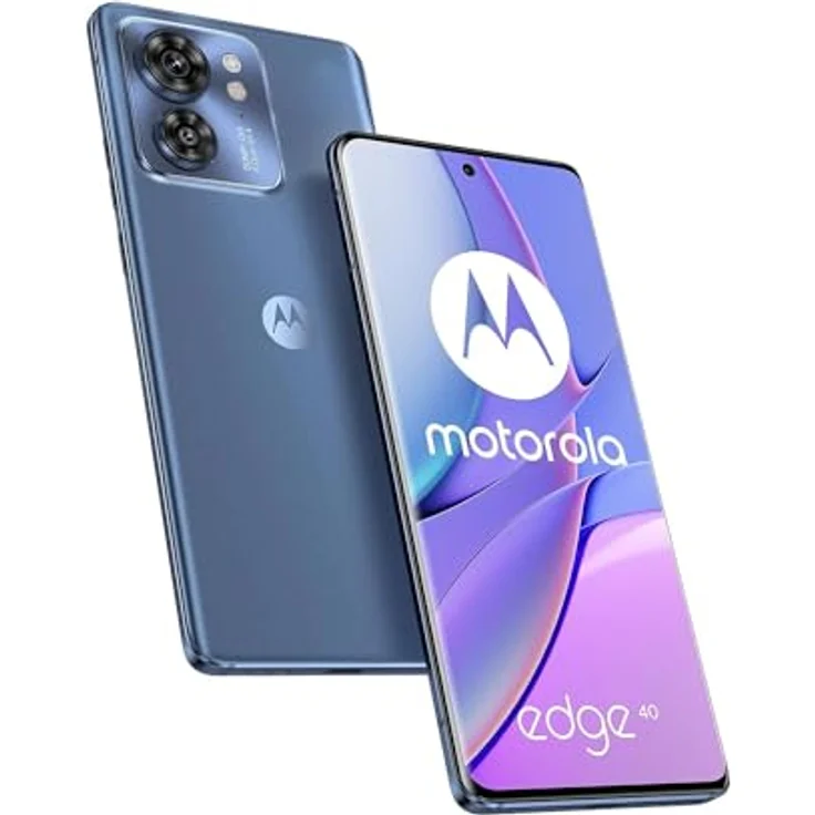 Motorola Edge 40 5G 256GB/8GB RAM Dual-SIM lunar-blue, Smartphone mit 144 Hz pOLED FHD+ Display, 50 MP Kamera und 68 W Schnellladung – Bild 4