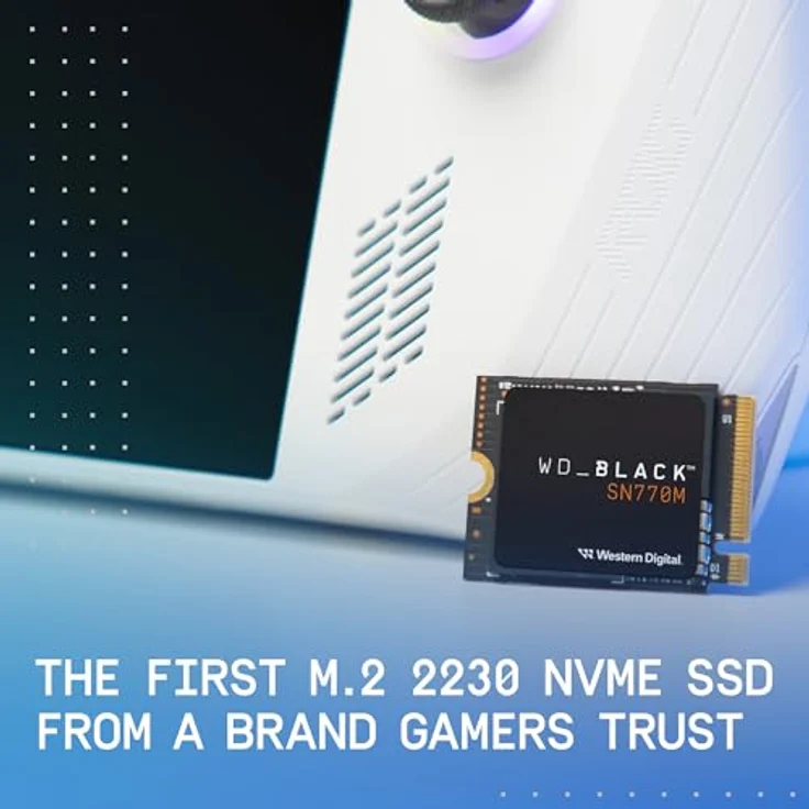 WD_BLACK WDBDNH0010BBK-WRSN SN770M M.2 2230 NVMe SSD für Handheld-Spielgeräte, Geschwindigkeiten bis zu 5.150 MB/s, TLC 3D NAND, ideal für Steam Deck und Microsoft Surface – Bild 3