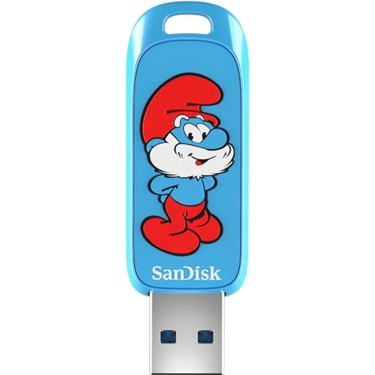 SanDisk USB-Stick Schlumpf Edition Papa Schlumpf, 128 GB, bis zu 130 MB/s – Bild 2