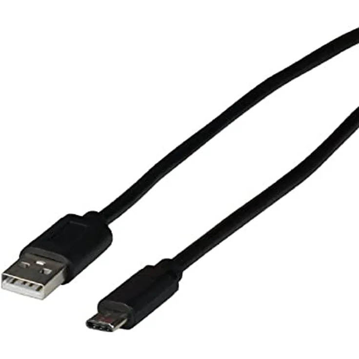 EFB-Elektronik EBUSBC-USB20AK.1 USB Kabel 1 m USB 2.0 USB C USB A Schwarz