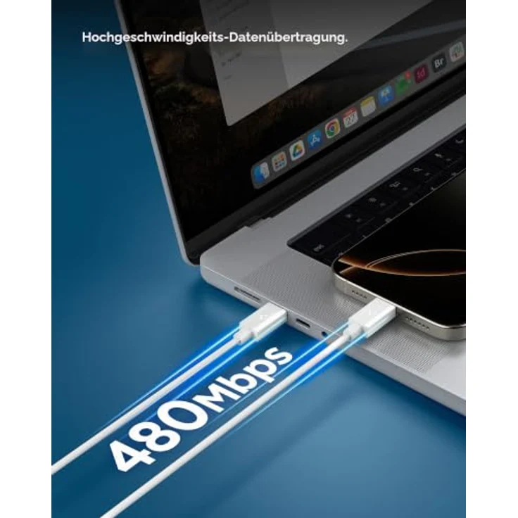 Spigen Essential USB C to USB C 60W Kabel, 2 m, weiß, USB 2.0 – Bild 6