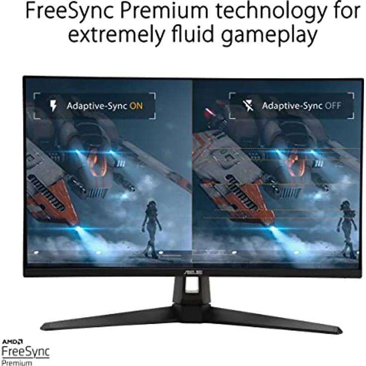 ASUS TUF Gaming VG27AQA1A - 27 Zoll WQHD Monitor - 170 Hz, 1ms MPRT, FreeSync Premium, HDR 10 - VA Panel, Schwarz – Bild 4