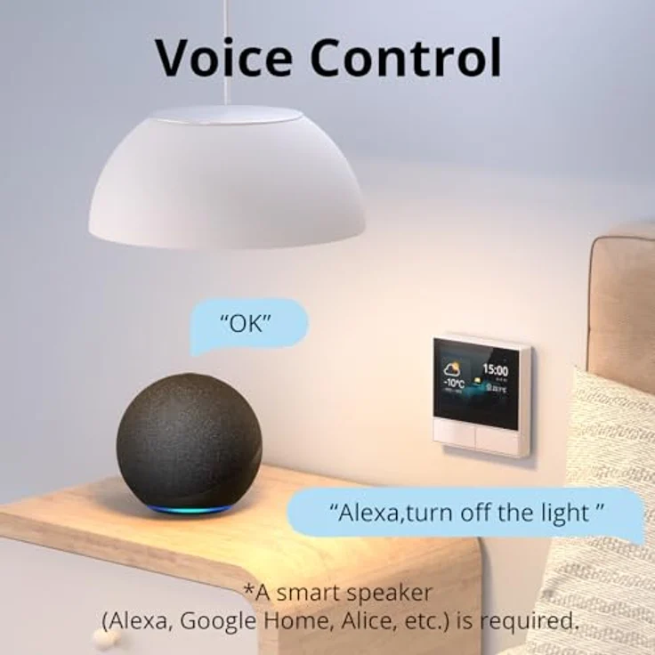 Sonoff NSPanel, Smart Home Hub mit HMI-Steuerung und intelligenter Temperaturregelung, Weiss – Bild 7