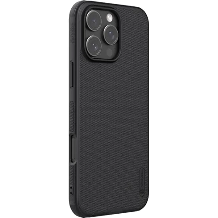 Nillkin Schutzhülle für Apple iPhone 16 Pro, super mattiert, stoßdämpfende PC + TPU Abdeckung mit Kameraschutz, Schwarz – Bild 3