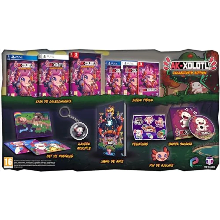 Tesura Games AK-Xolotl Collector's Edition (PEGI Import), PS4-Game mit Artbook, Soundtrack und Sammlerkarton – Bild 2