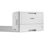 Brother HL-L5210DW Laserdrucker schwarz weiß (A4, 48 Seiten/Min., 1.200x1.200 DPI, LAN, WLAN, Duplex, 250 Blatt Papierkassette) weiß/grau