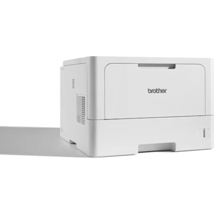 Brother HL-L5210DW Laserdrucker schwarz weiß (A4, 48 Seiten/Min., 1.200x1.200 DPI, LAN, WLAN, Duplex, 250 Blatt Papierkassette) weiß/grau – Bild 1