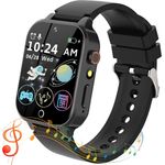 clleylise Smartwatch (SIM Karte), Kinderuhr mit 26 Spielen Schrittzähler Musik Wecker Erinnerungen, bunt