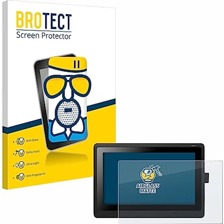 BROTECT Entspiegelungs-Panzerglasfolie für Wacom Cintiq 16 Schutzglas Schutz-Folie Matt [Extrem Kratzfest 9H, Anti-Reflex, Anti-Fingerprint] – Bild 2