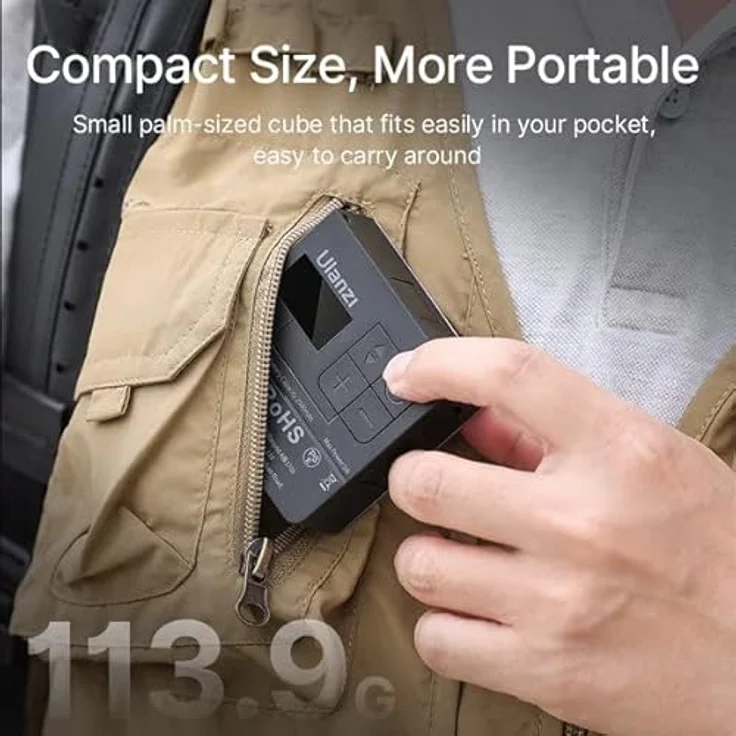 ULANZI VL49 Pro RGB Mini Led Vlogger Youtuber Licht - 360 Grad RGB, einstellbare Farbtemperatur von 2500-9000K, 20 Arten von simulierten Lichteffekten – Bild 2