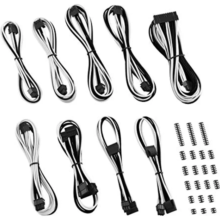 CableMod Classic ModMesh C-Series Cable Kit Corsair RMi & RMX - schwarz/weiß