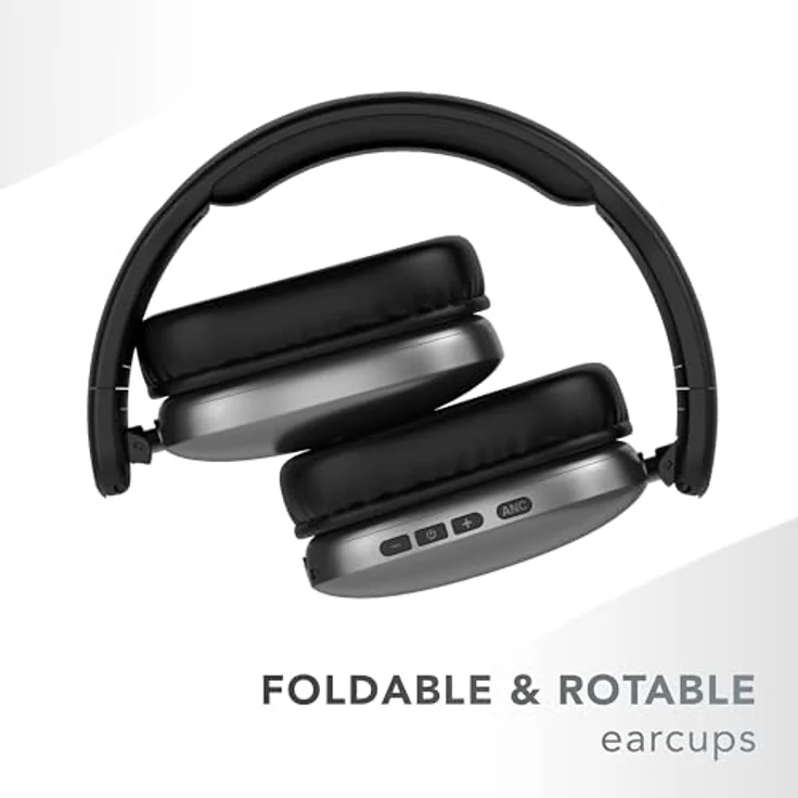 Cellularline Music & Sound MAXI 3, Bluetooth Kopfhörer mit ANC, 27 Stunden Akkulaufzeit, kabellos und kabelgebunden, Schwarz – Bild 3