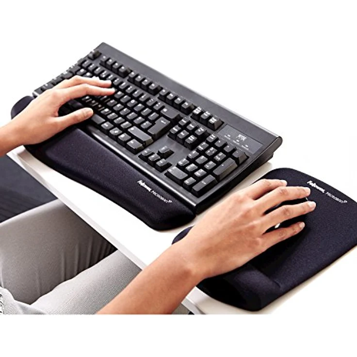 Fellowes 9252103 PlushTouch Tastatur-Handgelenkauflage schwarz - Preisvergleich – Bild 5
