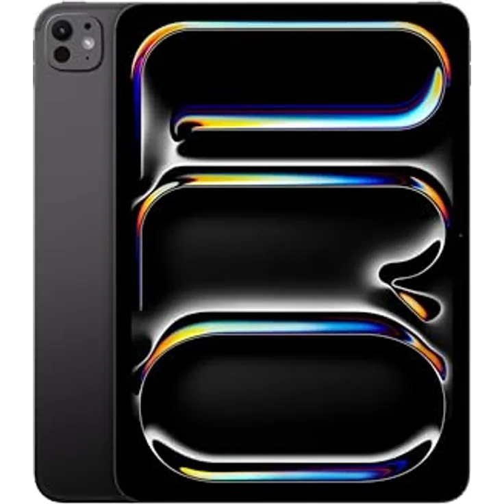 Apple 11" iPad Pro 2024 (M4): Ultra Retina XDR Display, 12 MP Querformat Frontkamera/12 MP Rückkamera, LiDAR Scanner, Face ID, WLAN 6E, 5G, 256 GB, Space Schwarz