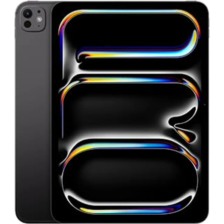 Apple 11" iPad Pro 2024 (M4): Ultra Retina XDR Display, 12 MP Querformat Frontkamera/12 MP Rückkamera, LiDAR Scanner, Face ID, WLAN 6E, 5G, 256 GB, Space Schwarz – Bild 1