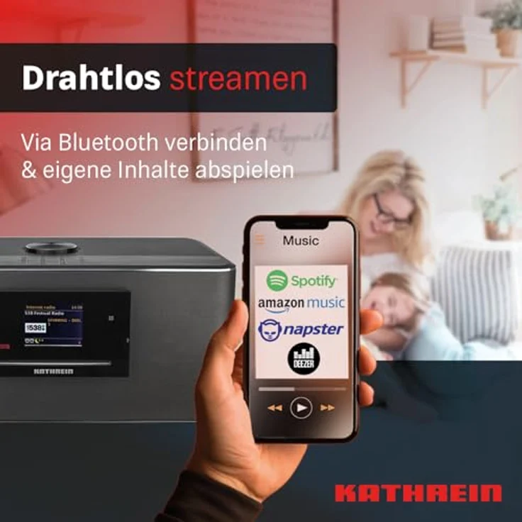 Kathrein DAB+ 200 ultimate - All-in-One System mit Internet-DAB+-FM-Radio, Bluetooth, CD – Bild 4