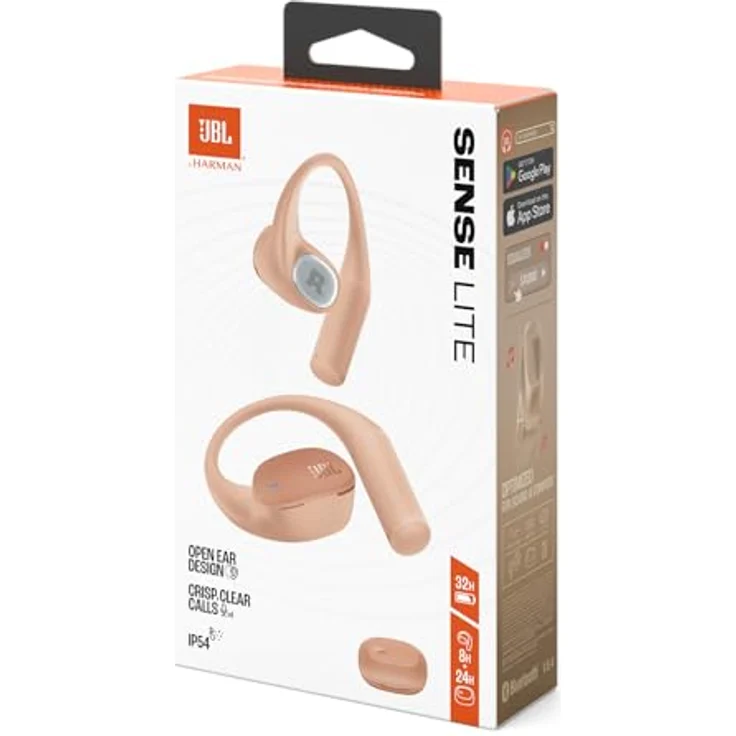 JBL Sense Lite, Open-ear Kopfhörer mit IP54 Schutz, 32 Stunden Akkulaufzeit, Bluetooth, beige – Bild 8