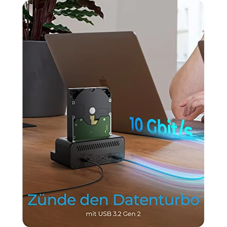 ICY BOX HDD/M.2 NVMe SSD Docking Station USB 3.2 Gen 2 (10 Gbit/s), Festplatten Klonstation & Lesegerät (SATA 2,5/3,5 Zoll & M.2 NVMe), Extern, Adapter, USB-C, USB-A, IB-2914MSCL-C31 – Bild 4