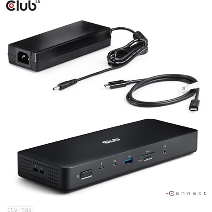 Club 3D Thunderbolt4 16-in-1 Dockingstation mit 4 Displays, Space Grey – Bild 8