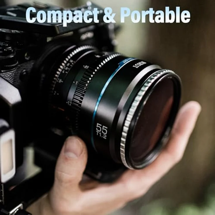 SIRUI Night Walker 55mm T1.2, Manuelles Kinoobjektiv für MFT-Mount, S35 Prime, perfekt für BMPCC4K, GH6, GH5S, GH5 II, Schwarz – Bild 5