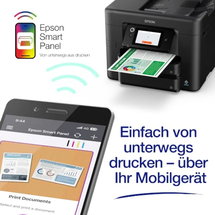 Epson WorkForce Pro WF-4930, Multifunktionsdrucker mit A4 Farbdruck, 4800 x 1200 DPI, Duplex, WLAN, Schwarz – Bild 5
