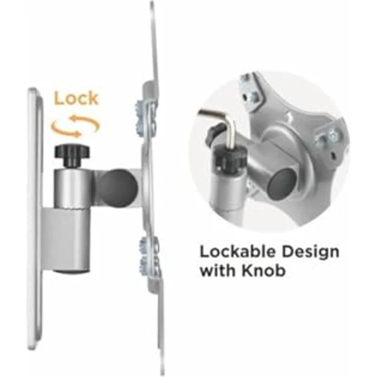 goobay TV Wandhalterung für Wohnwagen, schwenkbar & neigbar, max. 15kg, 13-43 Zoll, VESA 200x200mm kompatibel, für Samsung, Sony, Philips, inkl. Montagematerial und Wasserwaage, Modell 71987 – Bild 2