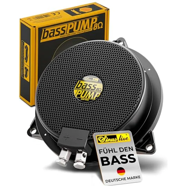 SinusLive Sinus Live bassPump 8 Ohm, Körperschallerzeuger Subwoofer für spürbaren Bass im Auto und Heimkino – Bild 1